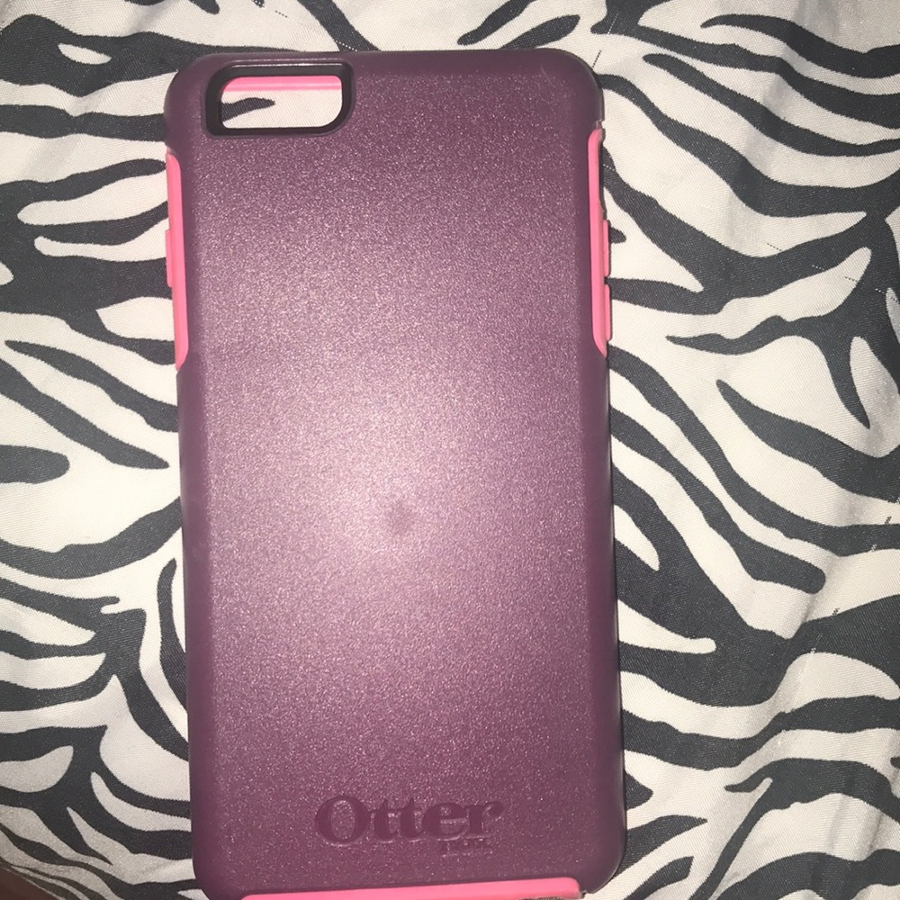 Pink And Purple Otter Box Case iPhone 6s+